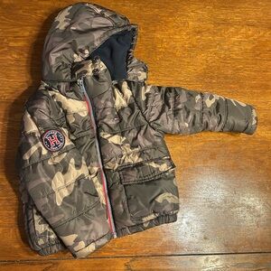 Tommy Hilfiger Kids Camouflage Puffer Jacket